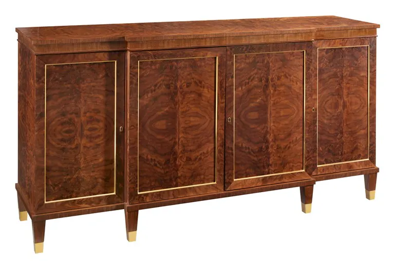Modern History MH1184F01 Large Walnut Breakfront Cabinet Modern History MH1184F01 Large Walnut Breakfront Cabinet