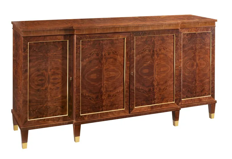 Modern History MH1184F01 Large Walnut Breakfront Cabinet Modern History MH1184F01 Large Walnut Breakfront Cabinet