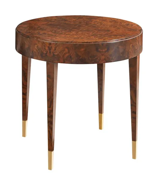Modern History MH1200F01 Salena Round End Table Walnut Burl Modern History MH1200F01 Salena Round End Table Walnut Burl