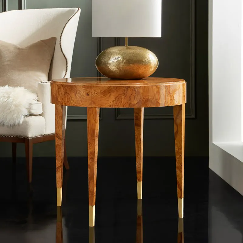 Modern History MH1200F02 Salena Round End Table Olive Ashe Modern History MH1200F02 Salena Round End Table Olive Ashe