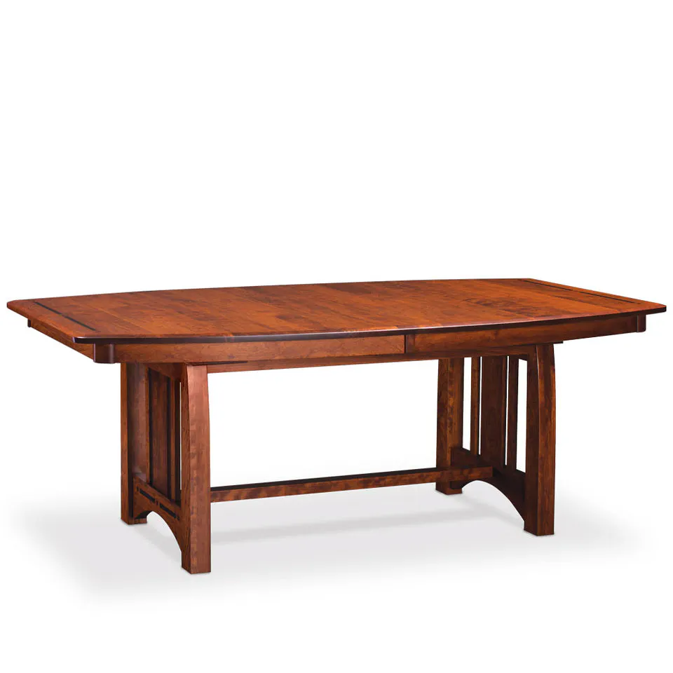 Simply Amish MSA-4272-S Aspen Trestle Table with Inlay