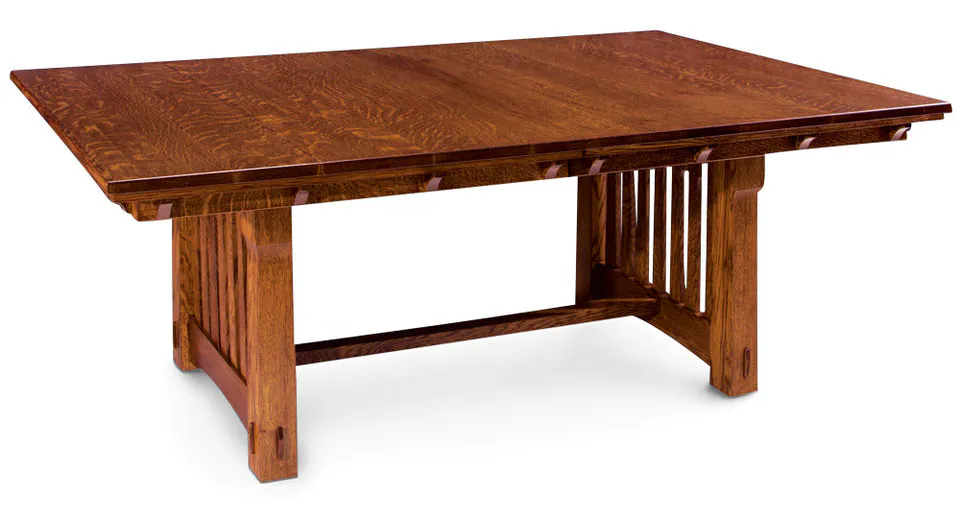 Simply Amish ETMRY-H01H18-S MaRyan Trestle Table w/ Solid Top Simply Amish ETMRY-H01H18-S MaRyan Trestle Table w/ Solid Top