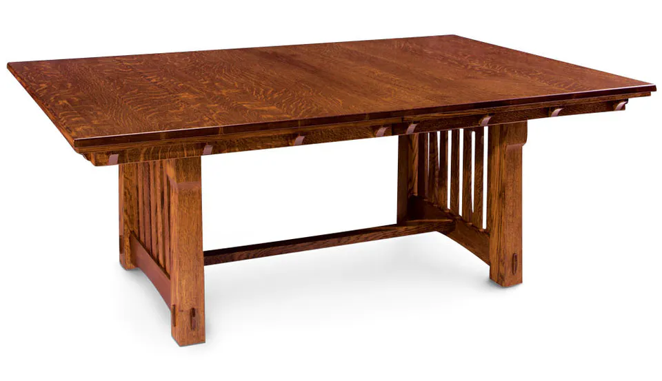 Simply Amish ETMRY-H01H18-S MaRyan Trestle Table w/ Solid Top Simply Amish ETMRY-H01H18-S MaRyan Trestle Table w/ Solid Top