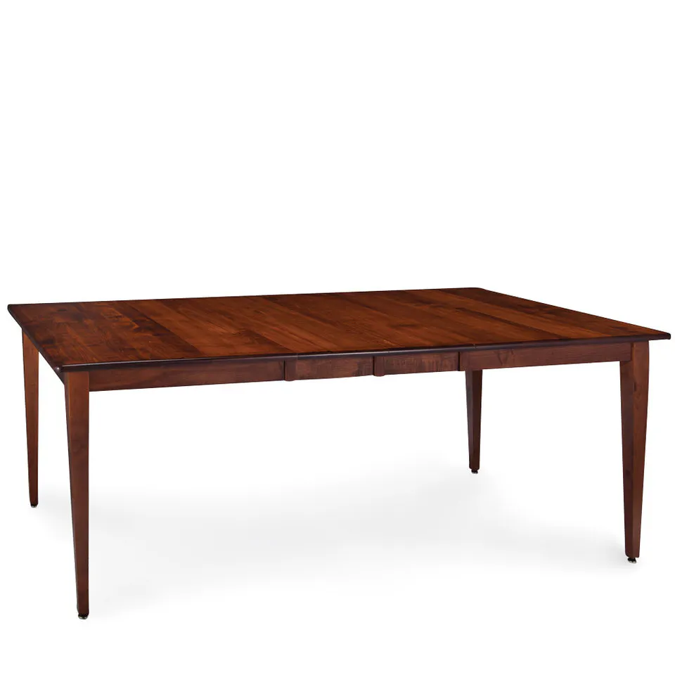 Simply Amish ETSHS-J04A05-2 Shenandoah Leg Table w/ Two 12″ Leaves