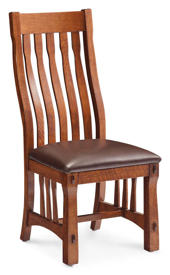 Simply Amish ECMRY-02A-L MaRyan Side Chair w/ Leather Cushion Seat Simply Amish ECMRY-02A-L MaRyan Side Chair w/ Leather Cushion Seat