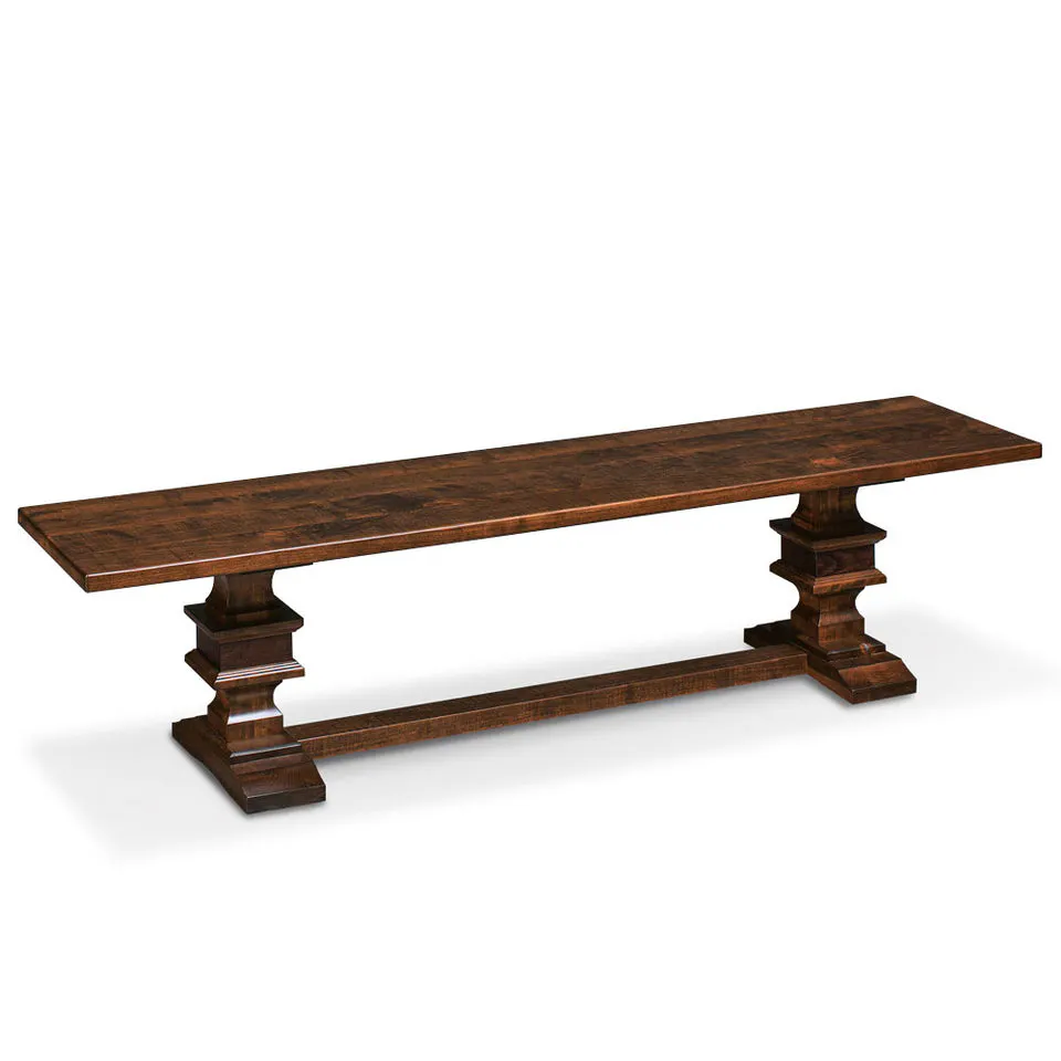 Simply Amish ECMTG-15D-W Montgomery Dining Bench, 72″