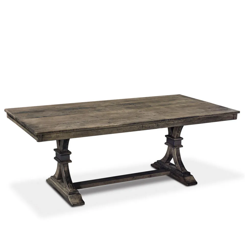 Simply Amish ETMTG-H01D30-S Montgomery Trestle Table w/ Solid Top