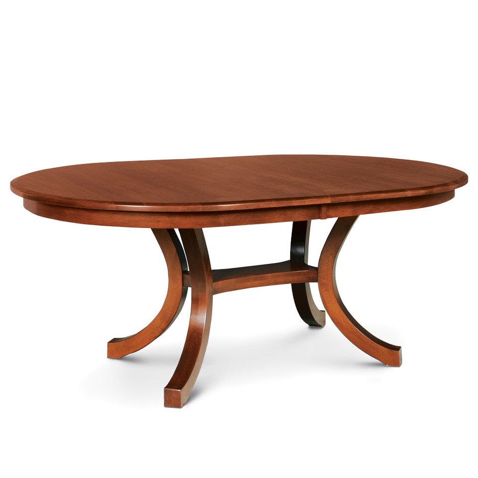 Simply Amish NBLO4872-4 Loft II Oval Table, 48″ x 72″ w/ Four 12″ Leaves