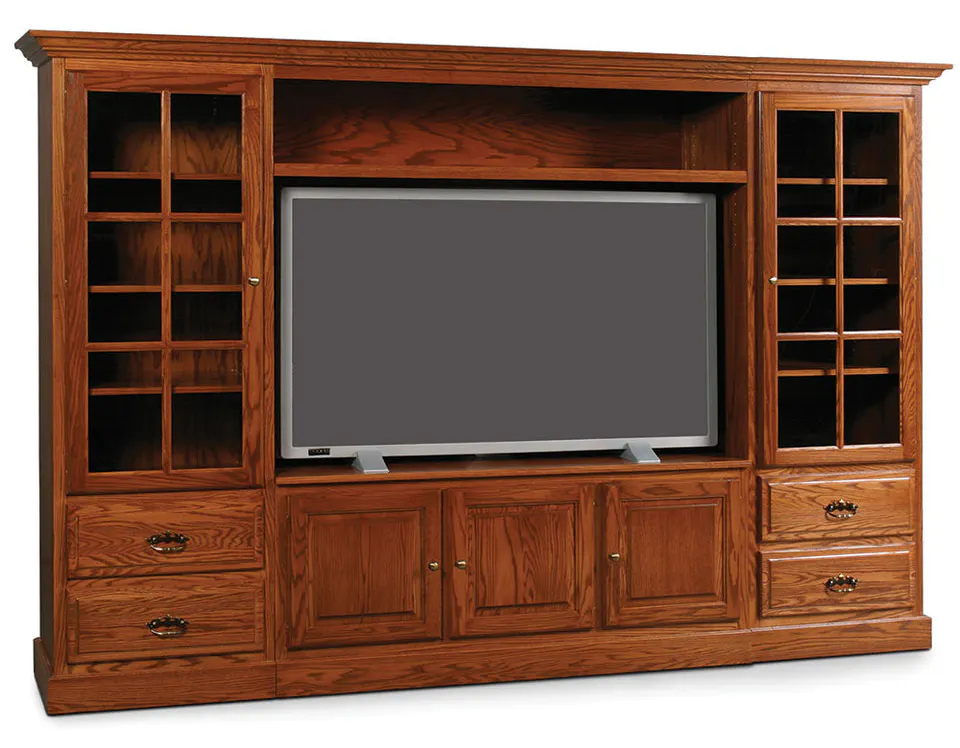 Simply Amish OI310C Classic Wall Unit Entertainment Center Simply Amish OI310C Classic Wall Unit Entertainment Center