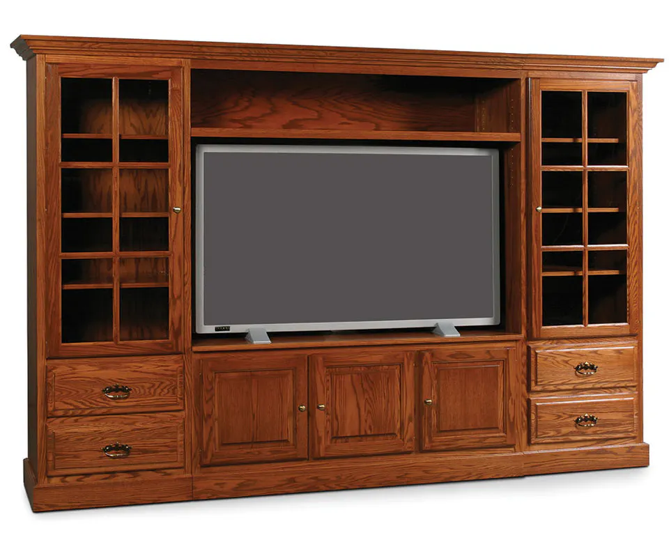 Simply Amish OI310C Classic Wall Unit Entertainment Center Simply Amish OI310C Classic Wall Unit Entertainment Center