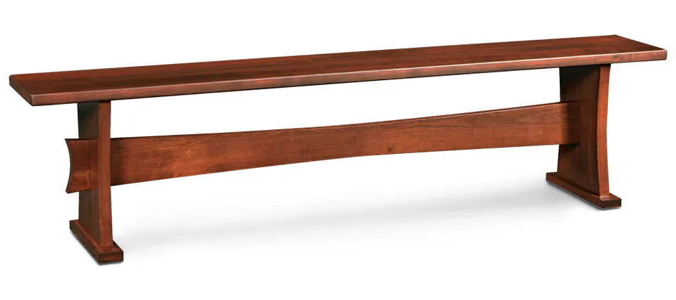 Simply Amish ECLFT-13D-W Loft Dining Trestle Bench Simply Amish ECLFT-13D-W Loft Dining Trestle Bench