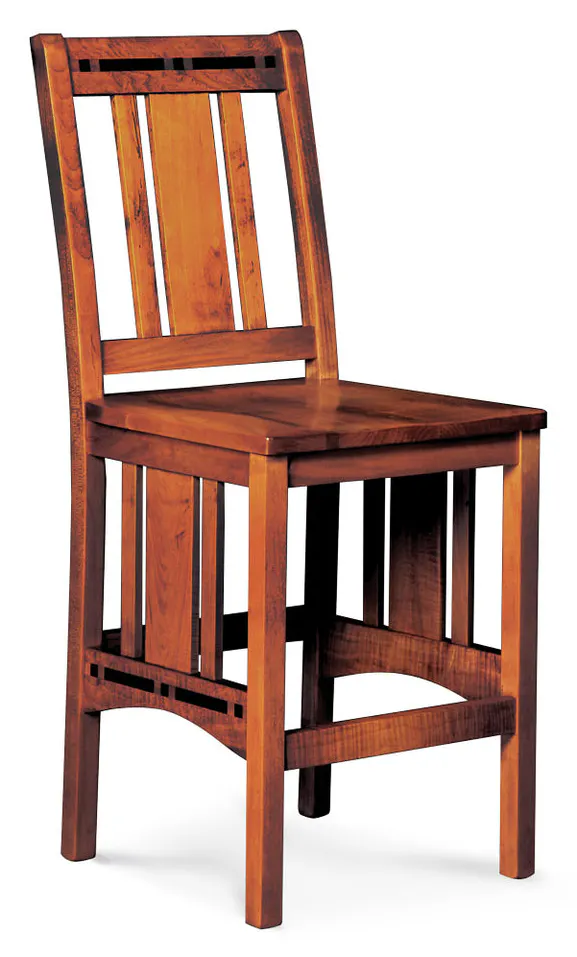 Simply Amish SAABS30-F Aspen Stationary Barstool With Inlay Simply Amish SAABS30-F Aspen Stationary Barstool With Inlay