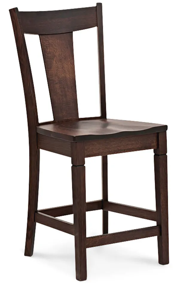 Simply Amish SAANBS30-F Allison Stationary Barstool, 30" Seat Height Simply Amish SAANBS30-F Allison Stationary Barstool, 30" Seat Height