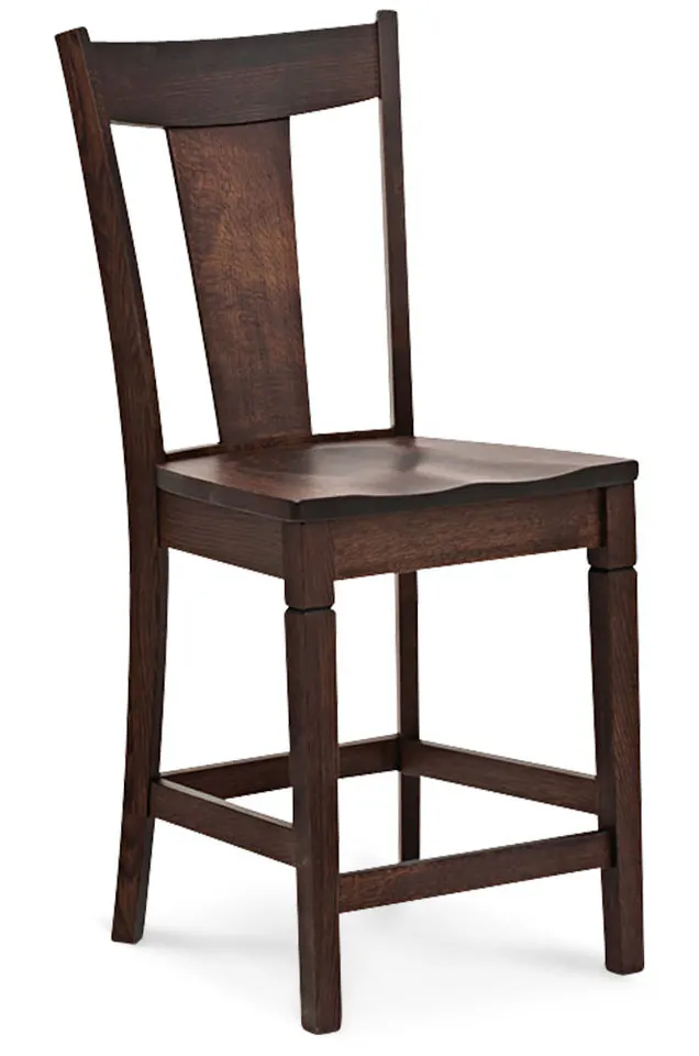 Simply Amish SAANBS30-F Allison Stationary Barstool, 30" Seat Height Simply Amish SAANBS30-F Allison Stationary Barstool, 30" Seat Height
