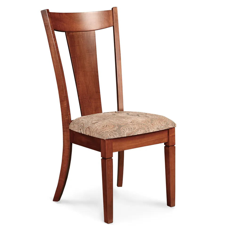 Simply Amish SAANS-L Allison Side Chair w/ Leather Cushion Seat