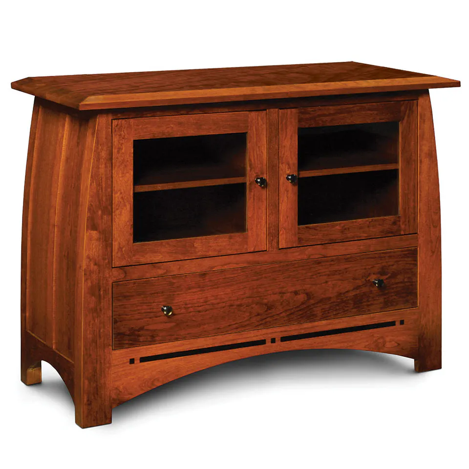 Simply Amish SAAS2049 Aspen TV Stand with Inlay, 48 1/2 “