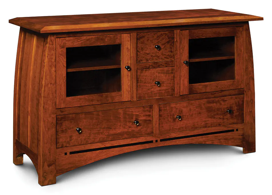 Simply Amish LEASP-A03E Aspen TV Stand with Inlay Simply Amish LEASP-A03E Aspen TV Stand with Inlay