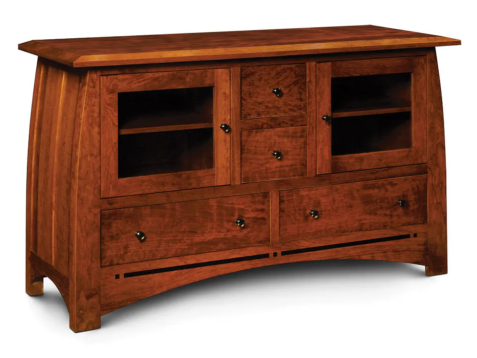 Simply Amish LEASP-A03E Aspen TV Stand with Inlay Simply Amish LEASP-A03E Aspen TV Stand with Inlay