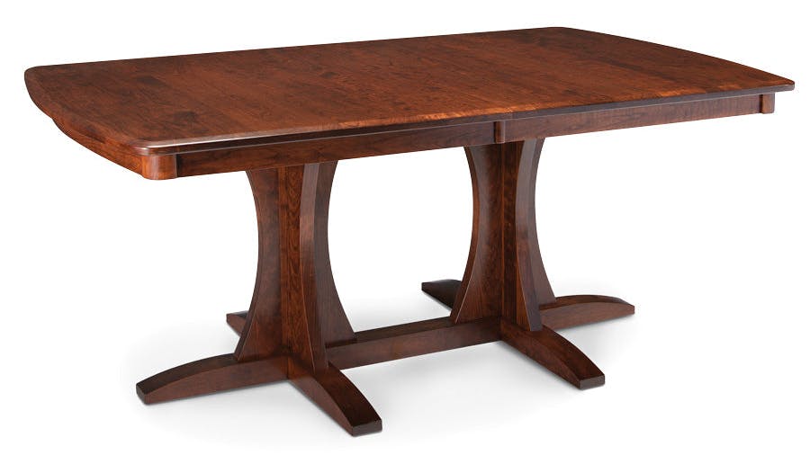 Simply Amish ETGRC-G05F26-S Grace Double Pedestal Table w/ Solid Top Simply Amish ETGRC-G05F26-S Grace Double Pedestal Table w/ Solid Top