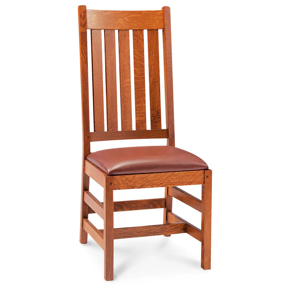 Simply Amish SAGRS-L Grant Side Chair w/ Leather Cushion Seat