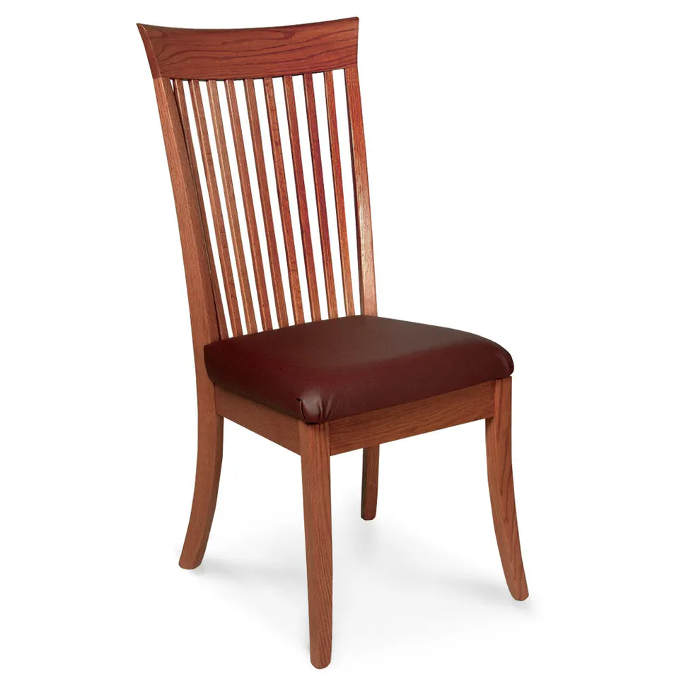 Simply Amish SALOS-L Loft Side Chair w/ Leather Cushion Seat