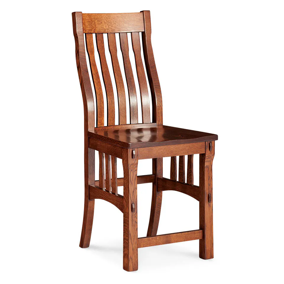 Simply Amish ECMRY-04B-L MaRyan Stationary Barstool, 30″ Seat Height w/ Leather Cushion Seat