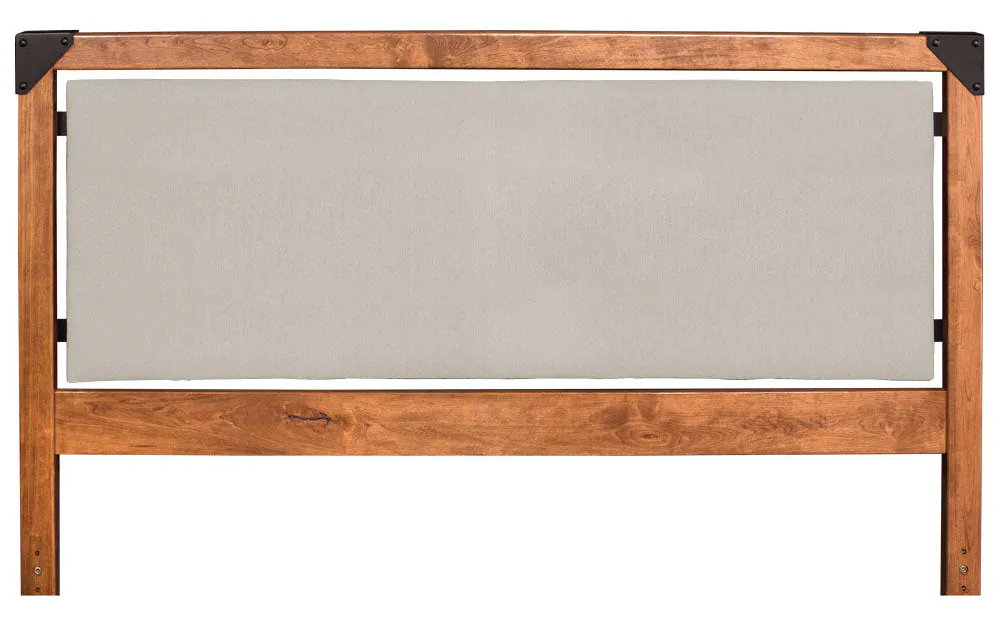 Simply Amish SBKOD-05B5+SAOKOD5-F Kodiak Twin Bed, Upholstered Headboard Simply Amish SBKOD-05B5+SAOKOD5-F Kodiak Twin Bed, Upholstered Headboard