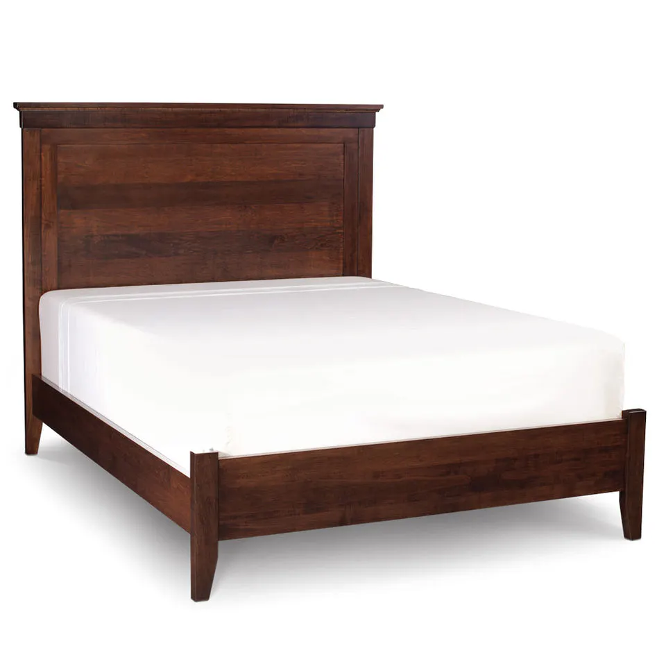 Simply Amish SBCRA-05F5 Crawford Panel Twin Bed with Footboard Storage