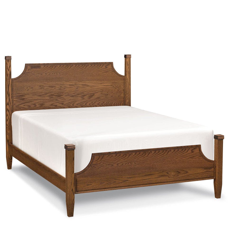 Simply Amish SBHAP-27B5 Hamptons Curved Twin Panel Bed