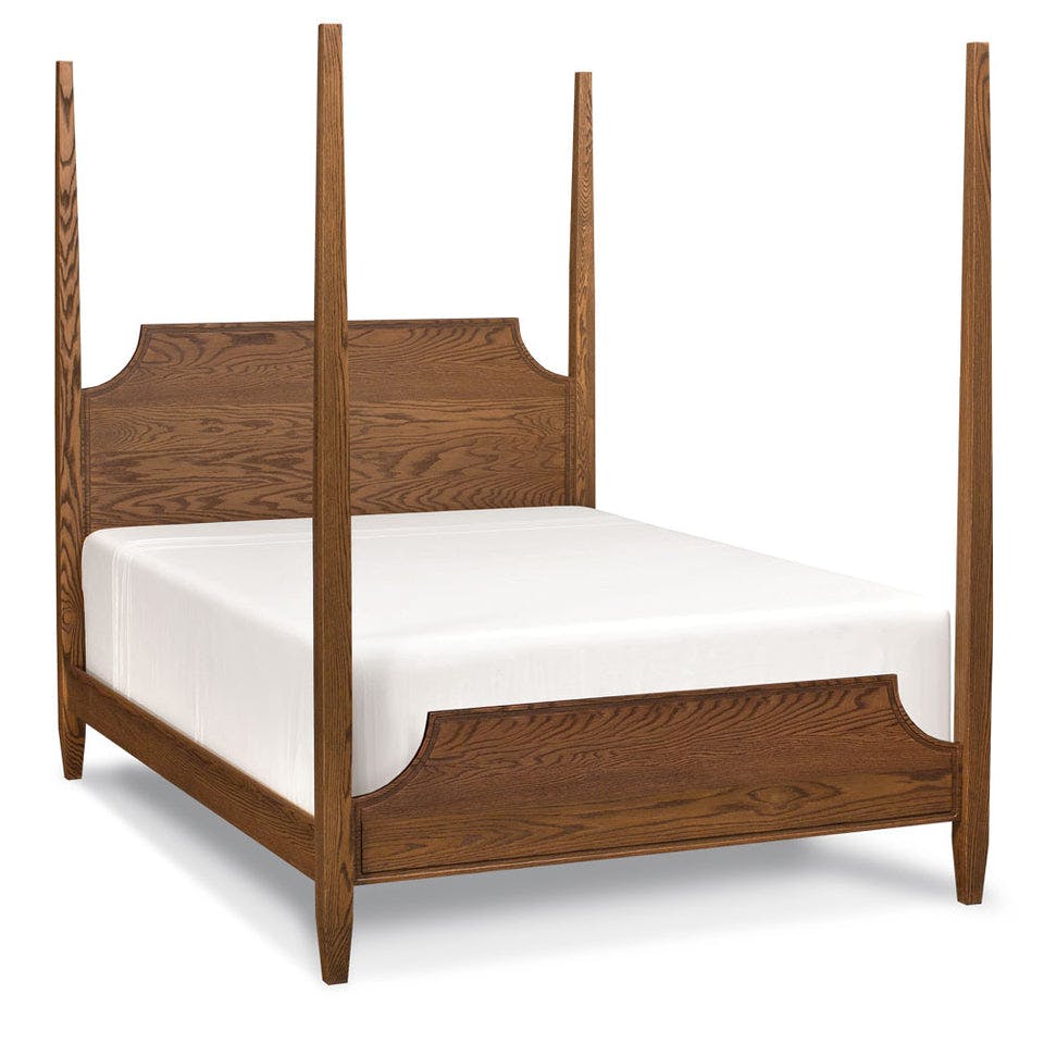 Simply Amish SBHAP-32B5 Hamptons Curved Pencil Post Twin Bed