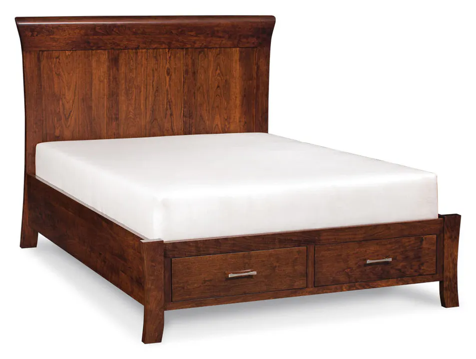 Simply Amish SBLF2-05F5 Loft II Full Panel Bed with Footboard Storage Simply Amish SBLF2-05F5 Loft II Full Panel Bed with Footboard Storage