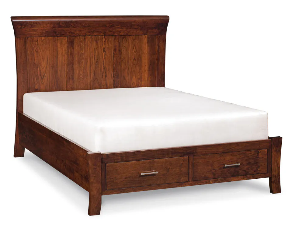Simply Amish SBLF2-05F5 Loft II Full Panel Bed with Footboard Storage Simply Amish SBLF2-05F5 Loft II Full Panel Bed with Footboard Storage
