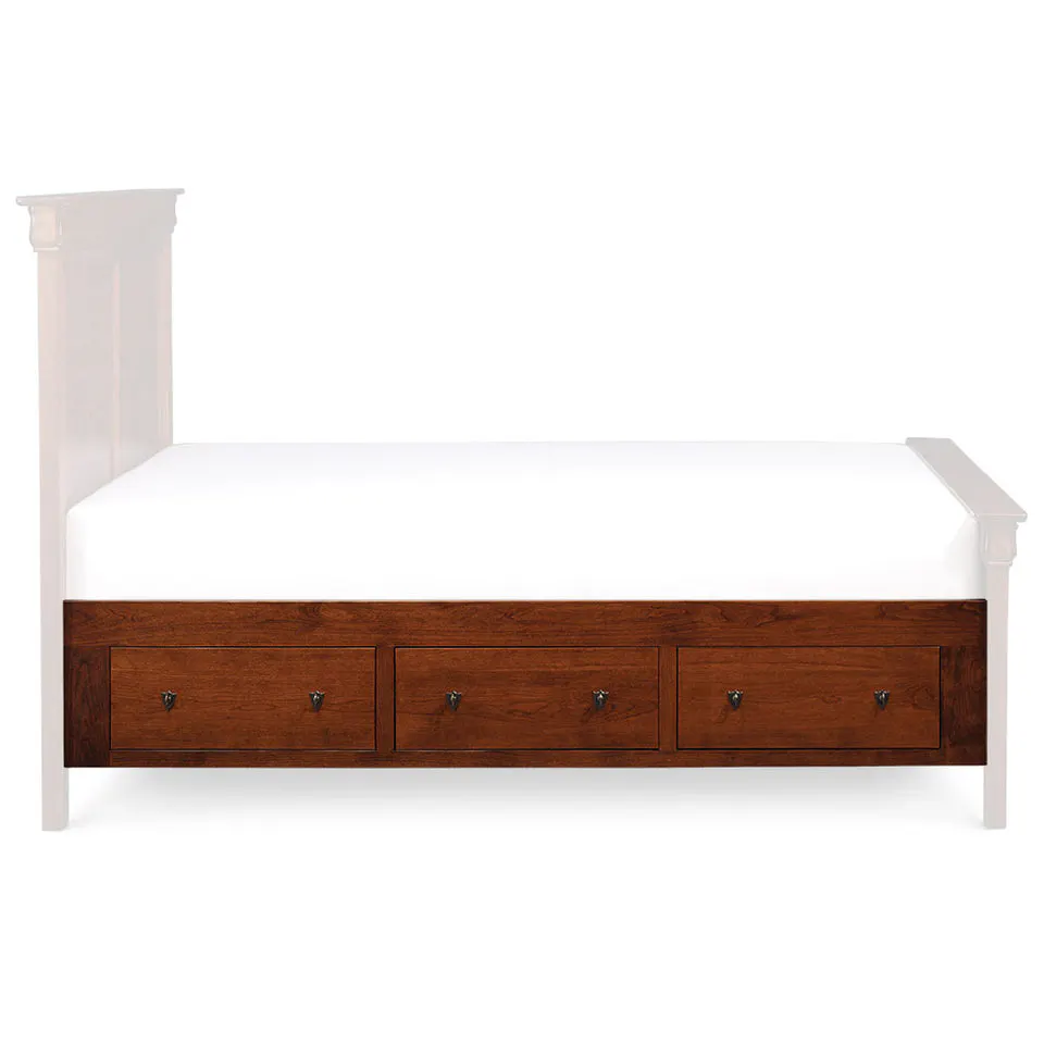 Simply Amish SSLPP-13D Louis Philippe Twin Under-Bed Storage