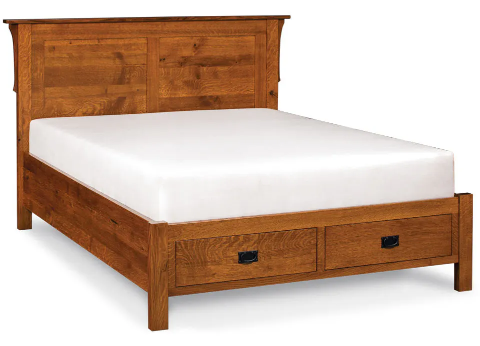Simply Amish SBMIG-05F1 San Miguel CA King Panel Bed with Footboard Storage Simply Amish SBMIG-05F1 San Miguel CA King Panel Bed with Footboard Storage