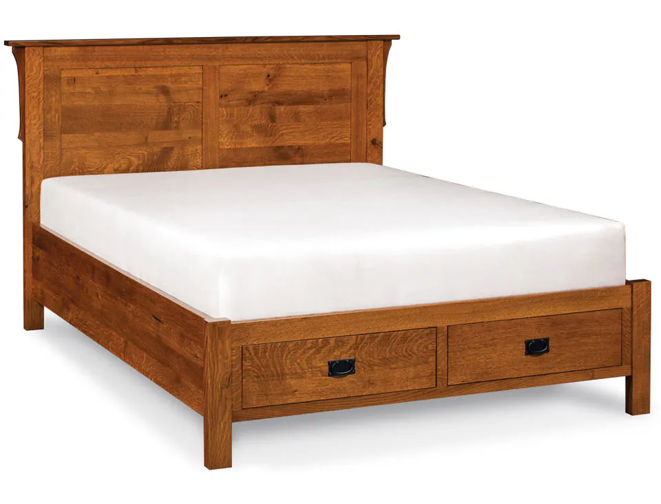 Simply Amish SBMIG-05F1 San Miguel CA King Panel Bed with Footboard Storage Simply Amish SBMIG-05F1 San Miguel CA King Panel Bed with Footboard Storage