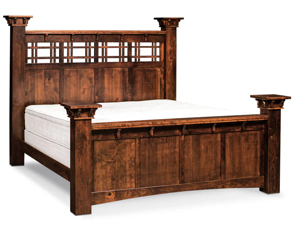 Simply Amish SBMKG-05B3 MaKayla Queen Grande Bed Simply Amish SBMKG-05B3 MaKayla Queen Grande Bed