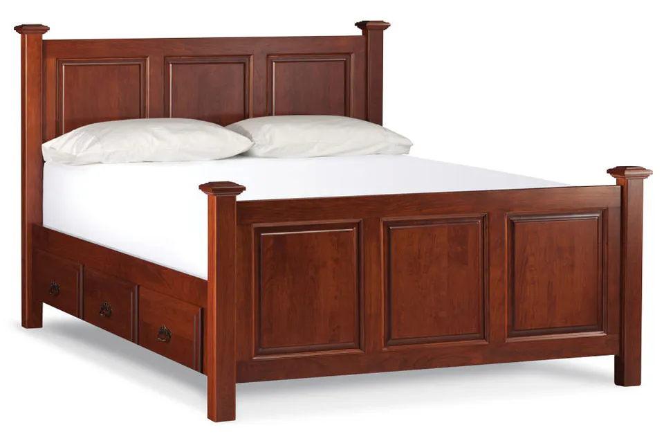 Simply Amish SBRPB-05B1 Raised-Panel CA King Bed Simply Amish SBRPB-05B1 Raised-Panel CA King Bed