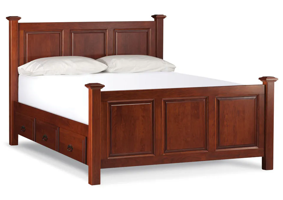 Simply Amish SBRPB-05B1 Raised-Panel CA King Bed Simply Amish SBRPB-05B1 Raised-Panel CA King Bed