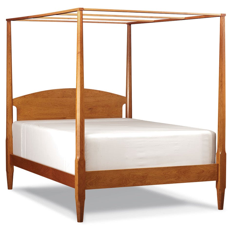 Simply Amish SBSHK-07B5 Shaker Twin Pencil Post Bed