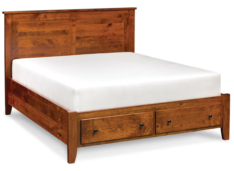 Simply Amish SBSHS-05F3 Shenandoah Queen Bed with Footboard Storage Simply Amish SBSHS-05F3 Shenandoah Queen Bed with Footboard Storage