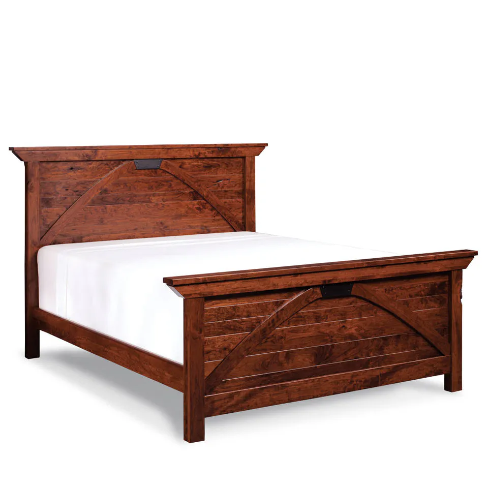 Simply Amish SBTRB-05B5 B&O Railroad Trestle Bridge Twin Panel Bed