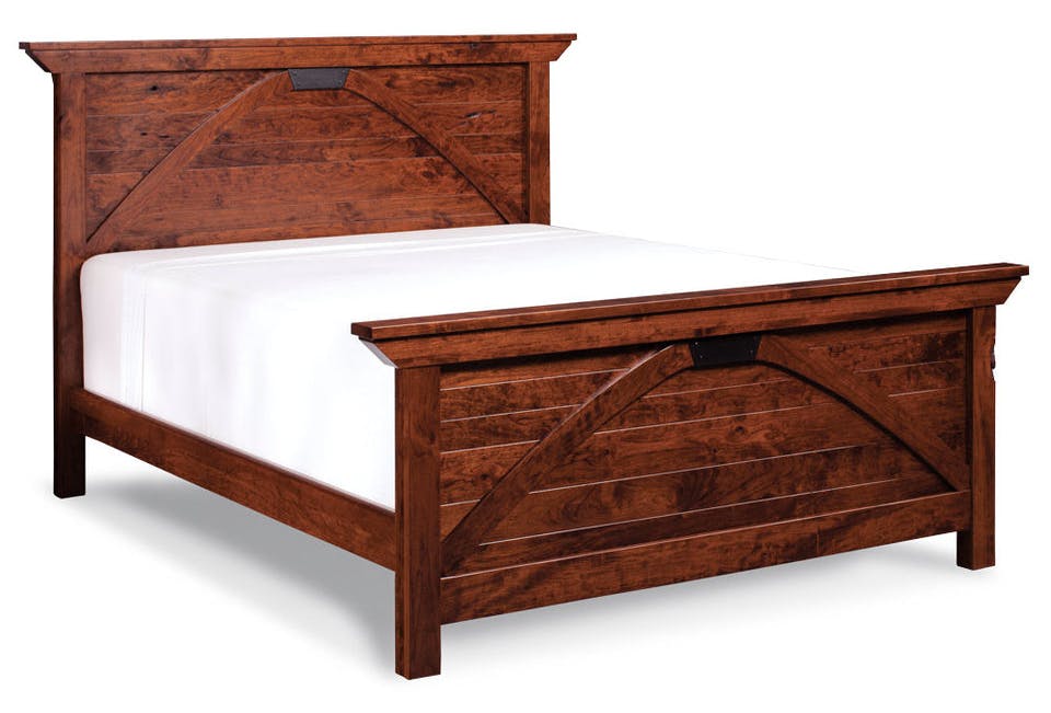 Simply Amish SBTRB-05B1 B&O Railroad Trestle Bridge CA King Panel Bed Simply Amish SBTRB-05B1 B&O Railroad Trestle Bridge CA King Panel Bed