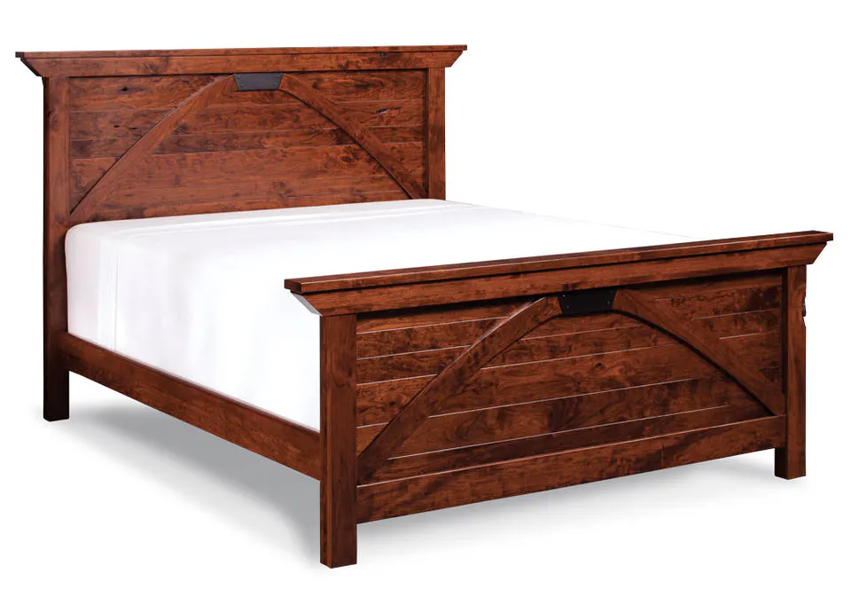 Simply Amish SBTRB-05B1 B&O Railroad Trestle Bridge CA King Panel Bed Simply Amish SBTRB-05B1 B&O Railroad Trestle Bridge CA King Panel Bed