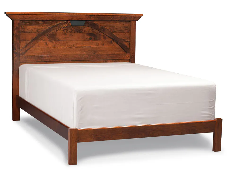 Simply Amish SBTRB-05W1 B&O Railroad Trestle Bridge CA King Panel Bed with Wood Frame Simply Amish SBTRB-05W1 B&O Railroad Trestle Bridge CA King Panel Bed with Wood Frame