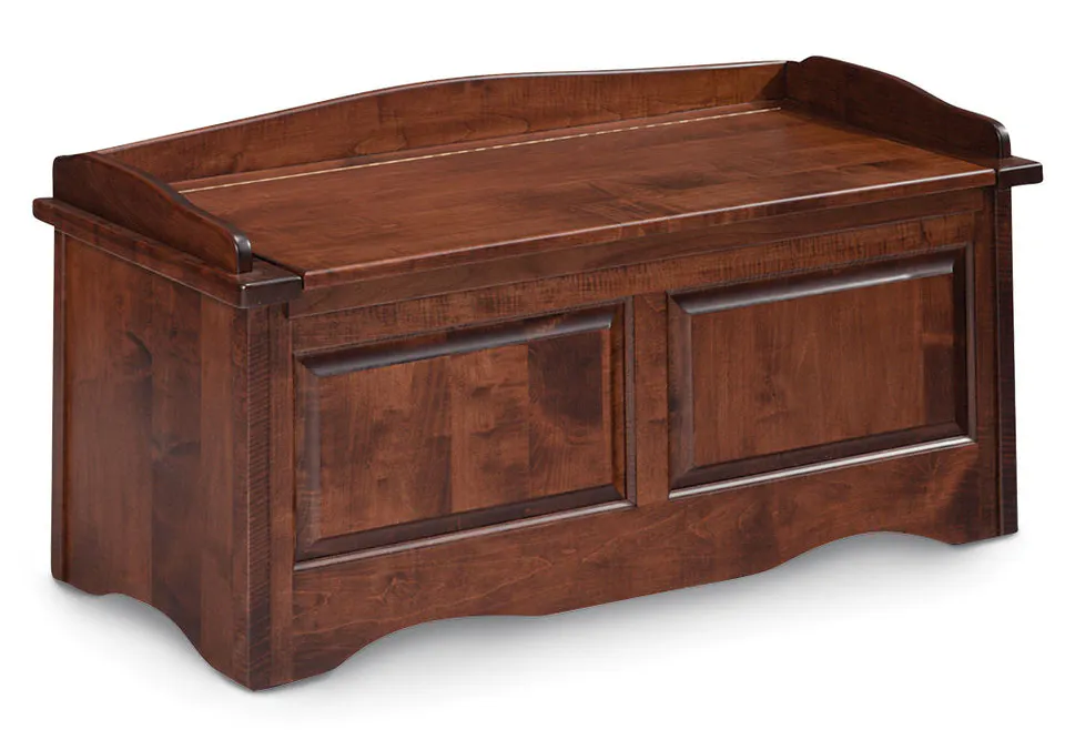 Simply Amish SBWR-W Raised Panel Storage Bench Simply Amish SBWR-W Raised Panel Storage Bench