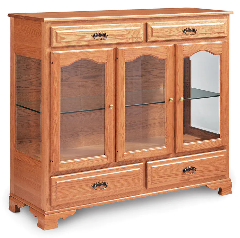 Simply Amish SCDCCL2W Classic 2-Door Dining Cabinet w/ Wood Doors and Ends Simply Amish SCDCCL2W Classic 2-Door Dining Cabinet w/ Wood Doors and Ends