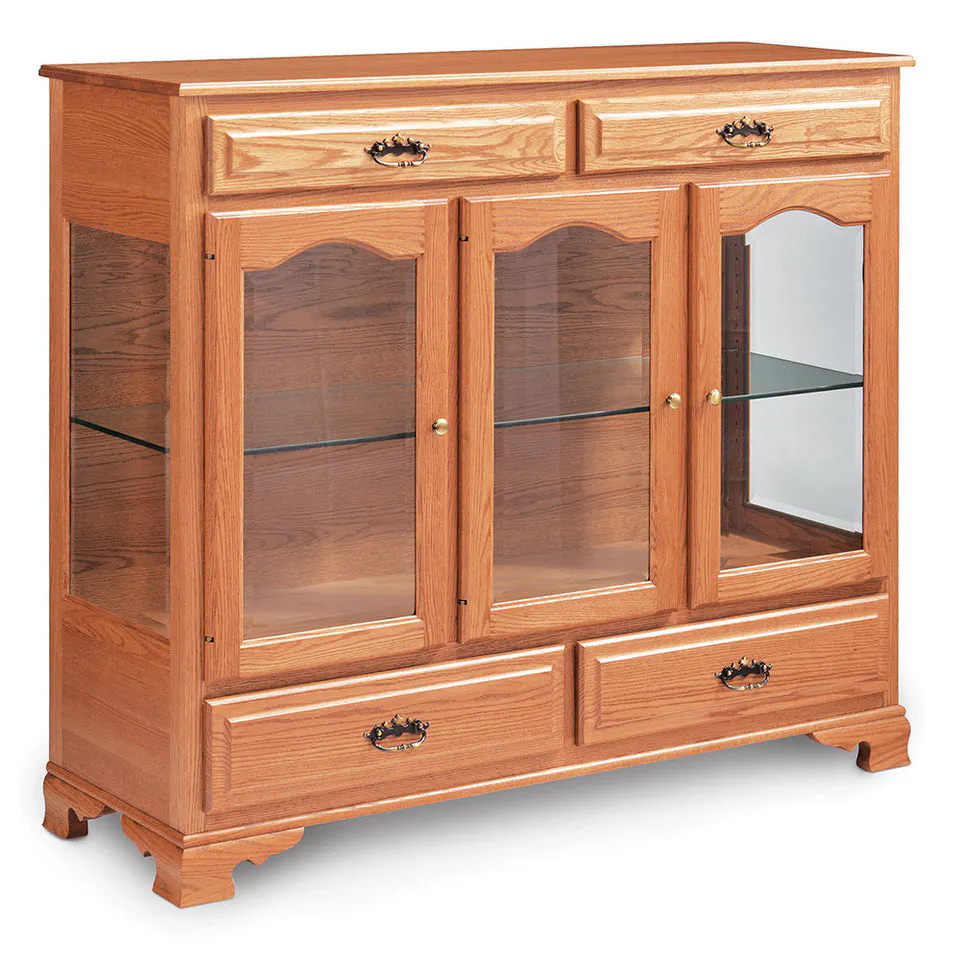 Simply Amish SCDCCL2W Classic 2-Door Dining Cabinet w/ Wood Doors and Ends Simply Amish SCDCCL2W Classic 2-Door Dining Cabinet w/ Wood Doors and Ends