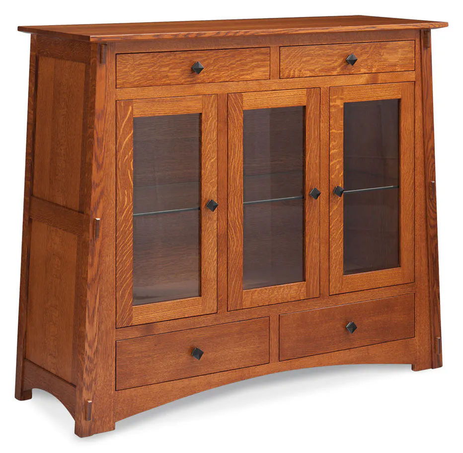 Simply Amish SCDCMC3G McCoy Dining Cabinet, 3 door w/ Glass Doors Simply Amish SCDCMC3G McCoy Dining Cabinet, 3 door w/ Glass Doors