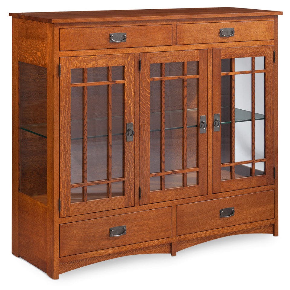 Simply Amish SCDCPM3W Prairie Mission Dining Cabinet, 3-Door