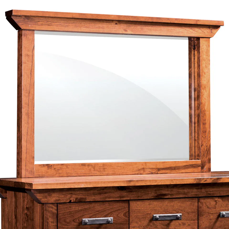 Simply Amish SMTRB-08A0 B&O Railroad Trestle Bridge Mule Chest Mirror